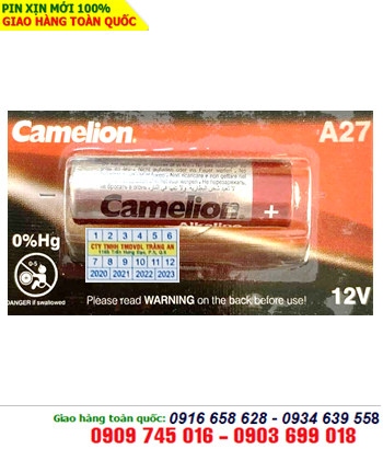 Camelion A27; Pin Remote 12v Alkaline Camelion A27 chính hãng 